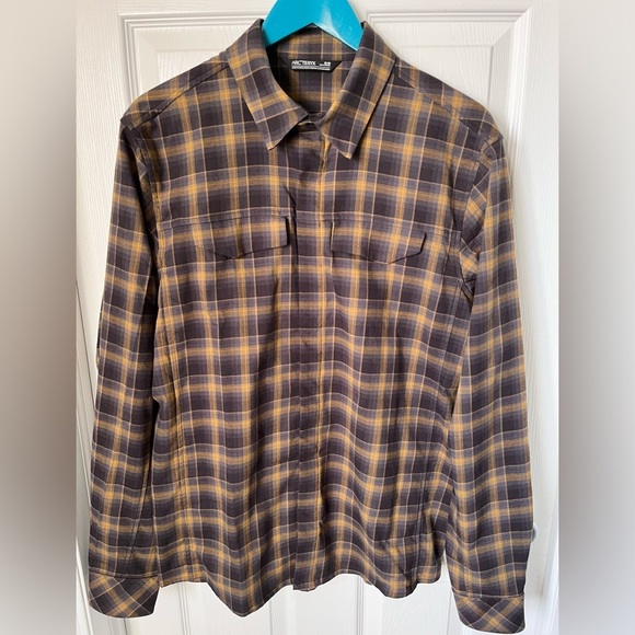 Mens Arcteryx Gryson Long Sleeve Button Up Shirt Size Medium Like NEW EUC - Picture 5 of 12